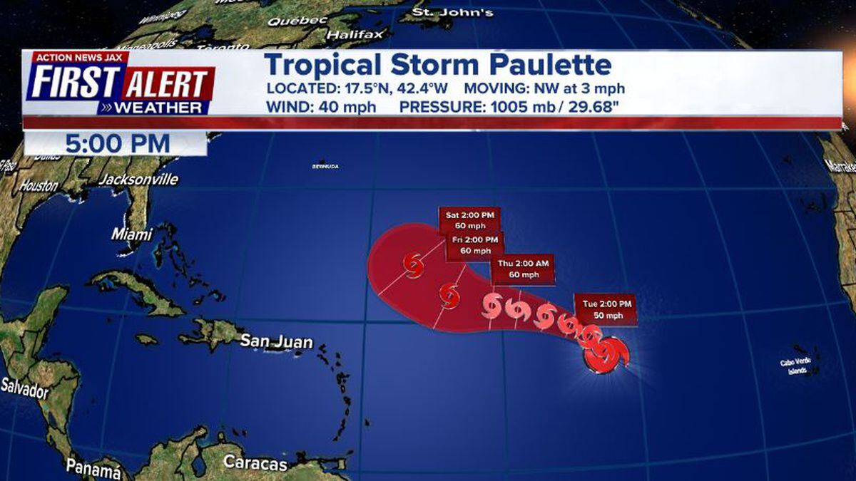 Tracking The Tropics Tropical Depression 18 Becomes Tropical Storm Rene Joining Tropical Storm Paulette