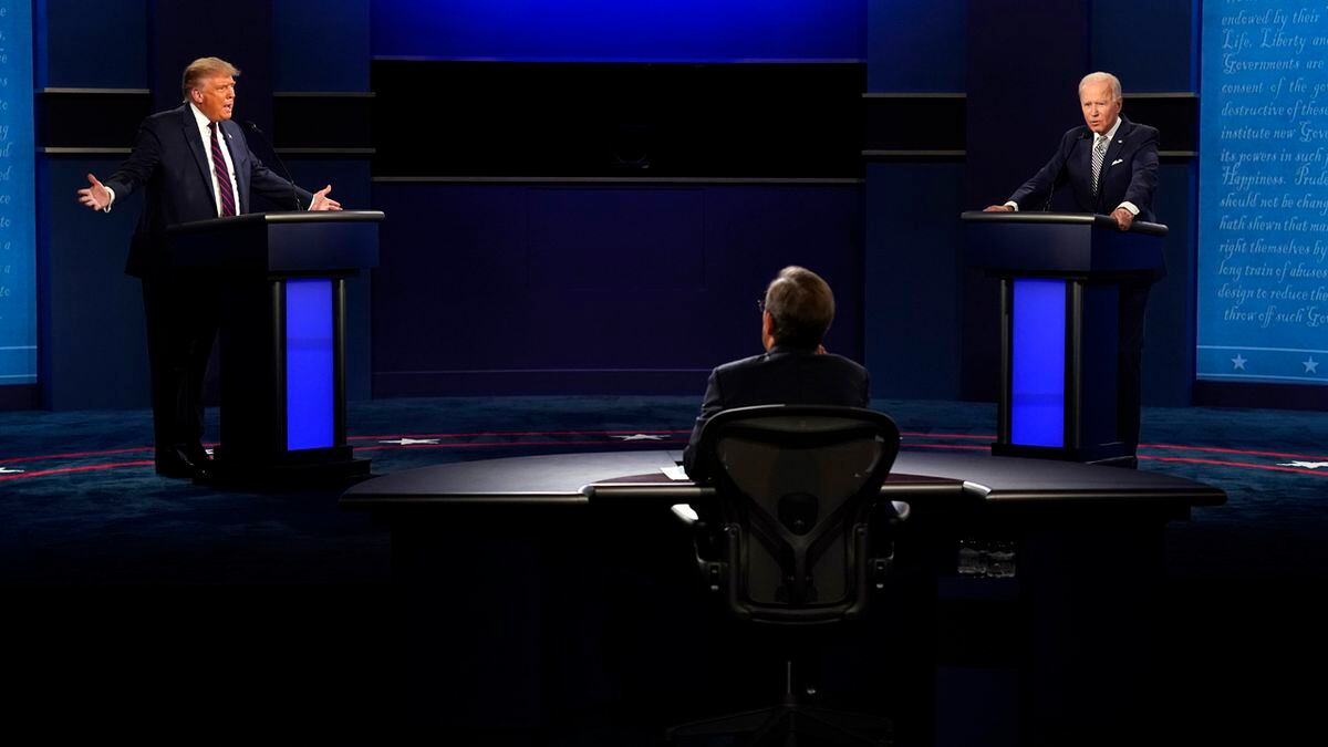 Photos Trump Biden Face Off In First Presidential Debate