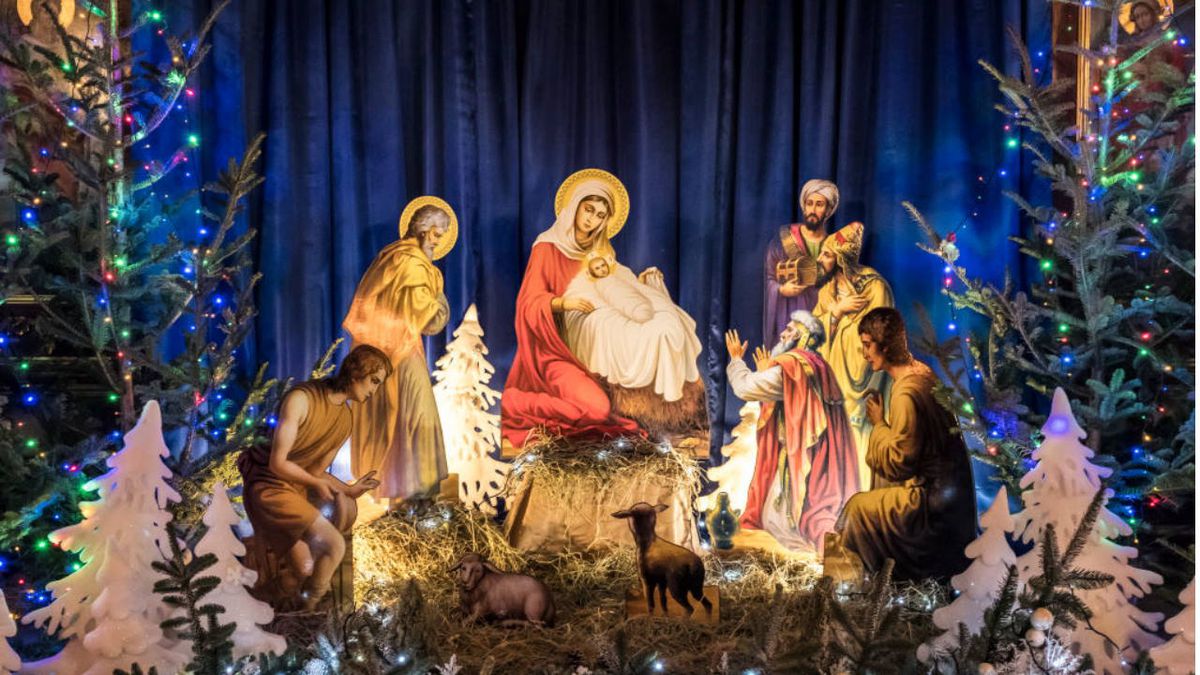 Nativity scene at California church depicts Jesus, Mary and Joseph as ...