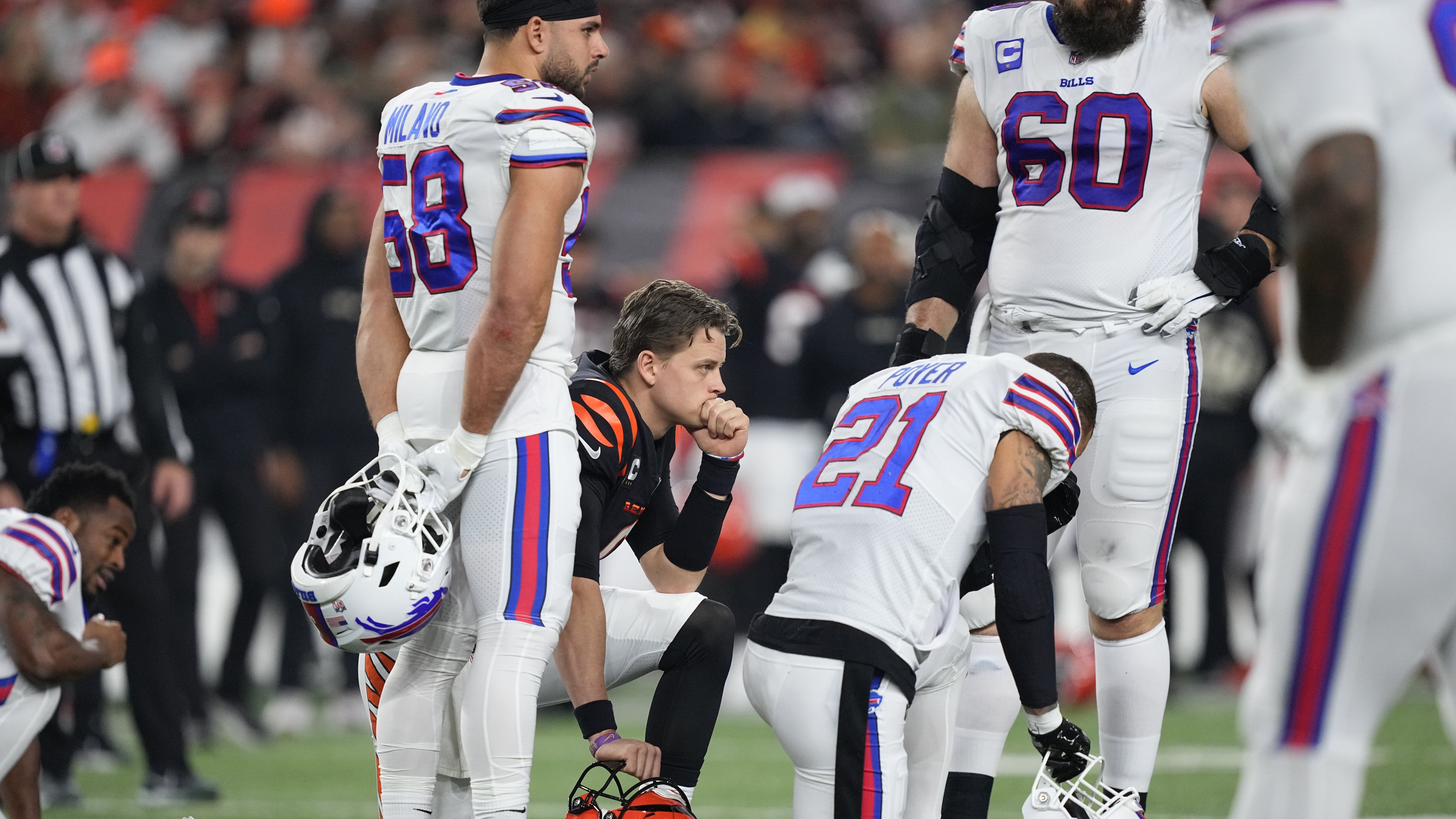 Bengals receiver Tee Higgins shares support for Damar Hamlin following play  that left Bills player in critical condition - CBS News