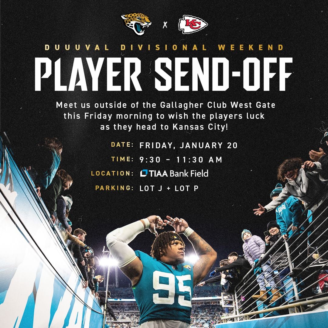 Jaguars in the playoffs: Send off the team before they head to Kansas City  – Action News Jax