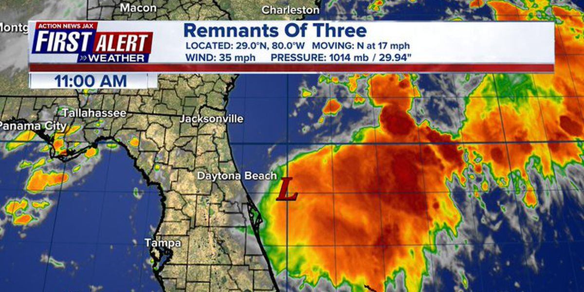 Tropical depression off florida